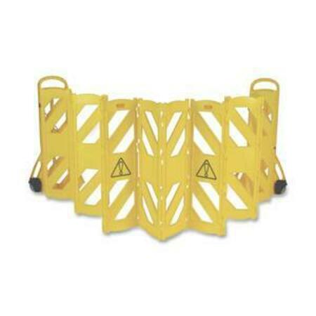 RUBBERMAID COMMERCIAL RCP9S1100Yellow Barrier, Safety, Mobile RCP9S1100YW